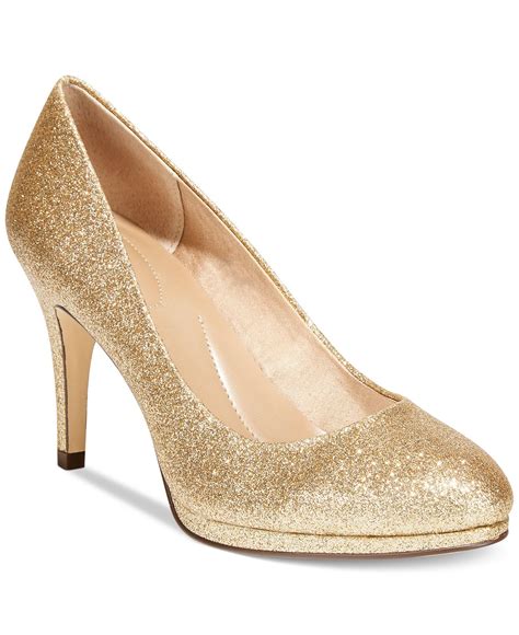 macy's gold heels